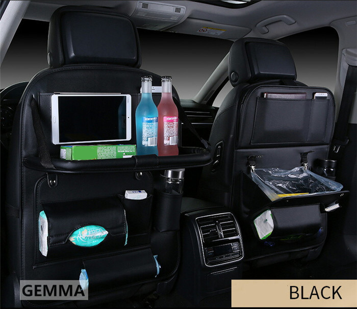 シートバックポケット 後部座席 テーブル 大容量 PU素材ではなく ォックスフォ一ド布素材  