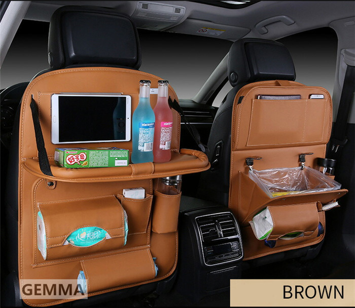 シートバックポケット 後部座席 テーブル 大容量 PU素材ではなく ォックスフォ一ド布素材  