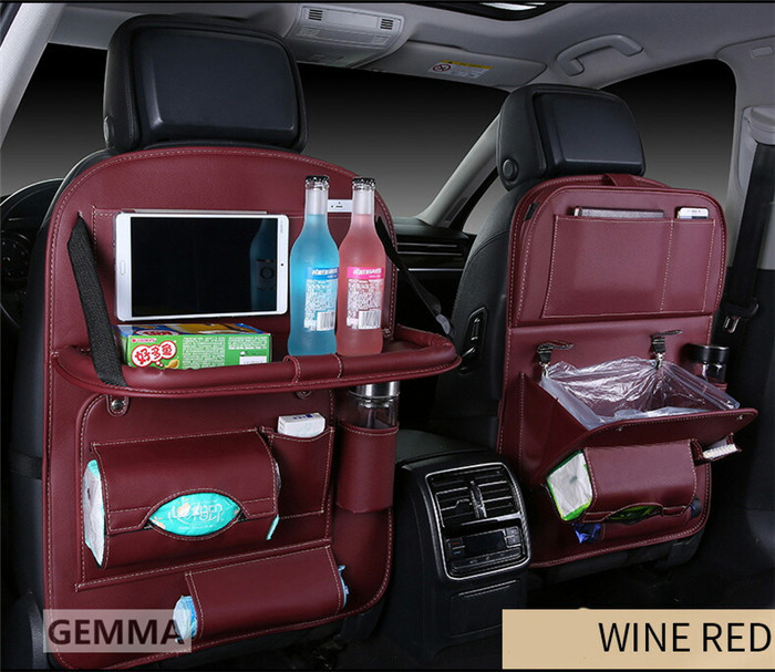 シートバックポケット 後部座席 テーブル 大容量 PU素材ではなく ォックスフォ一ド布素材  