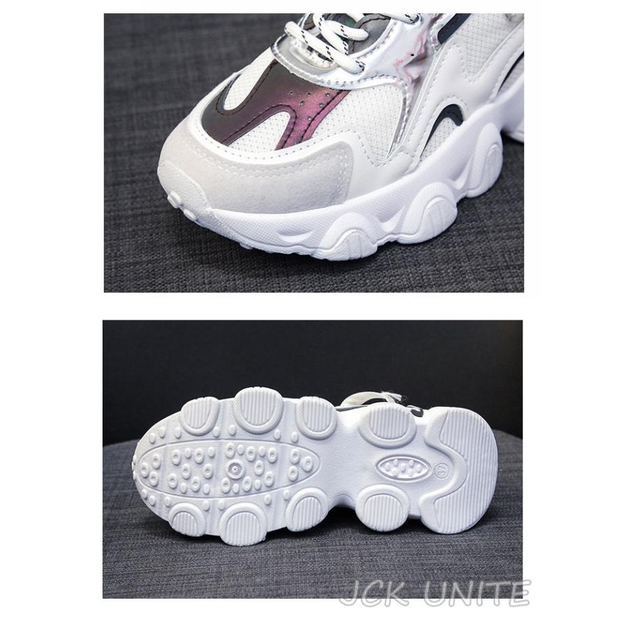 秋靴 レディース ダッドスニーカー ランニングスニーカー 4色 街歩き 韓国風 おしゃれ オフィス 歩きやすい婦人靴 通学 厚底 