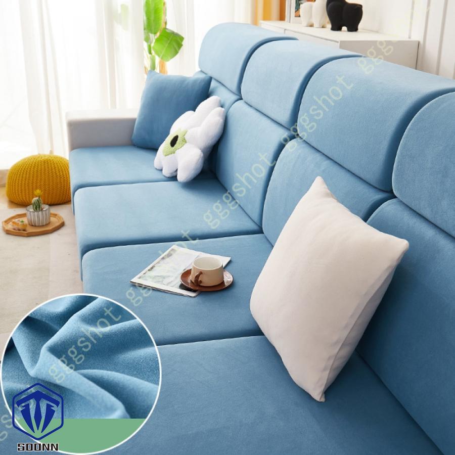 ソファー座面カバー ストレッチ クッションカバー 伸縮素材 ソファー クッション 1ピース 洗える 無地 フィット式 カバー 3人掛け 座面のみ ソファーカバー 
