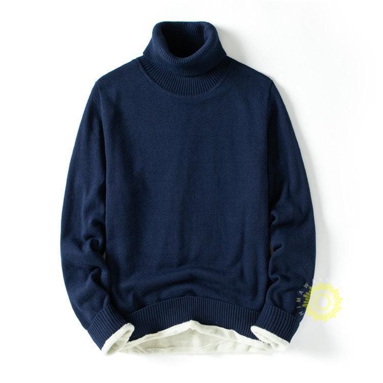 ニットセーター タートルネック メンズ 裏起毛 ハイネックセーター ニット 春 プルオーバー シンプル 無地 暖かい 秋 長袖セーター 冬 トップス 