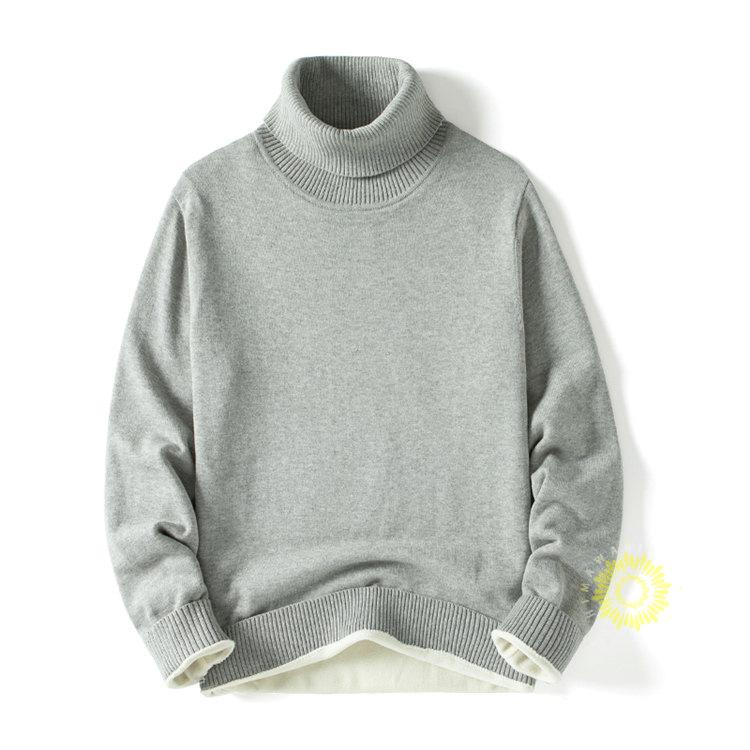 ニットセーター タートルネック メンズ 裏起毛 ハイネックセーター ニット 春 プルオーバー シンプル 無地 暖かい 秋 長袖セーター 冬 トップス 