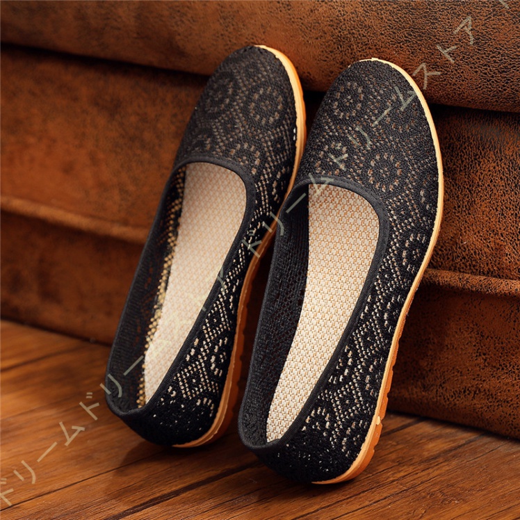 走れる パンプス 痛くない ラウンドトゥ ウエッジソール フラットパンプス レディース ローヒール 美脚 軽量 ナース レース ウェッジソール 2CM ヒール 