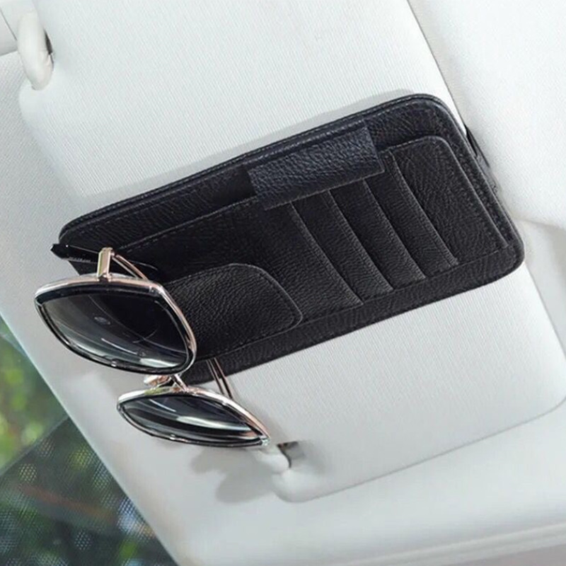 サンバイザー 収納 車 サングラスホルダー 車用 車載ホルダー おしゃれ 収納ケース メガネホルダー ポケット 領収書 駐車券 便利 車内自動車 