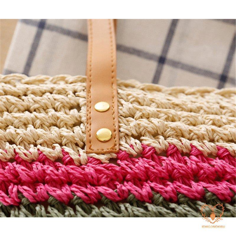 かごバッグ ハンドバッグ 編みバック トートバッグ 夏 草編み レディースバック かばん 大容量 美ゆる ショルダーバッグ 春 かご カバン バッグ コーデ 