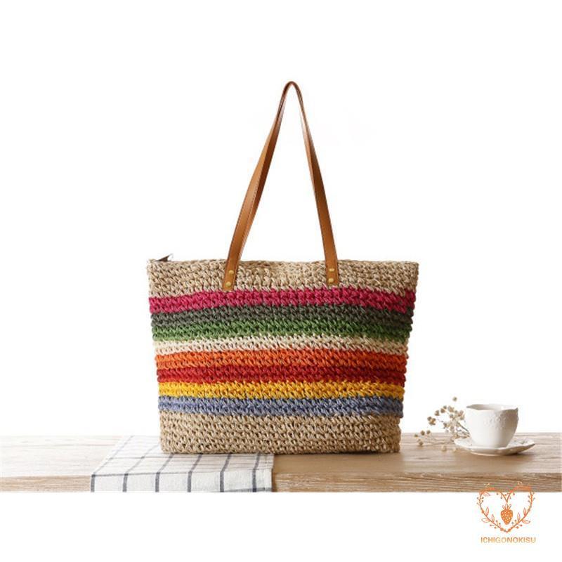 かごバッグ ハンドバッグ 編みバック トートバッグ 夏 草編み レディースバック かばん 大容量 美ゆる ショルダーバッグ 春 かご カバン バッグ コーデ 