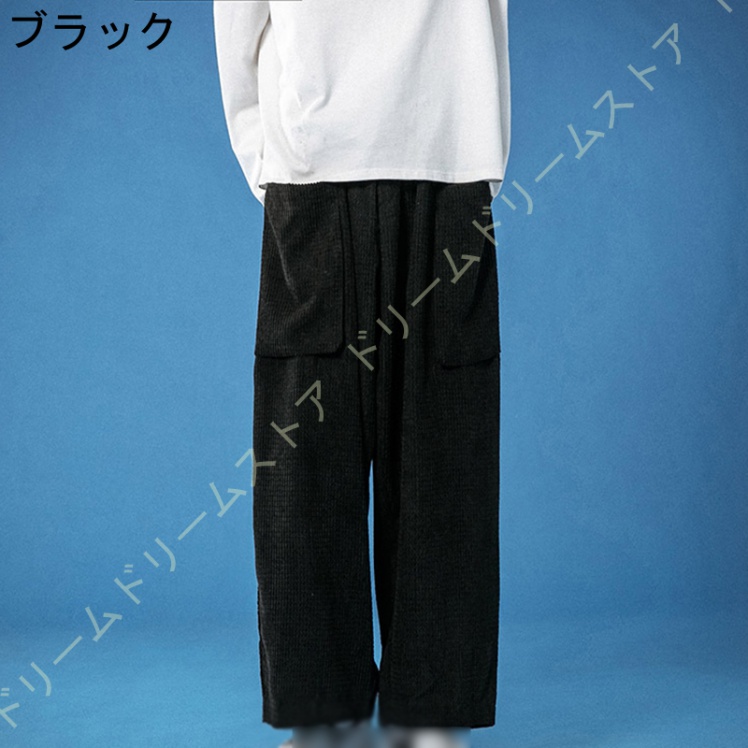 ワイドパンツ メンズ リラックスパンツ 無地 カーゴパンツ 太め モード 大きいサイズ アウトドア カジュアル 春 夏 ゆったり キャンプ ボ個性 秋 