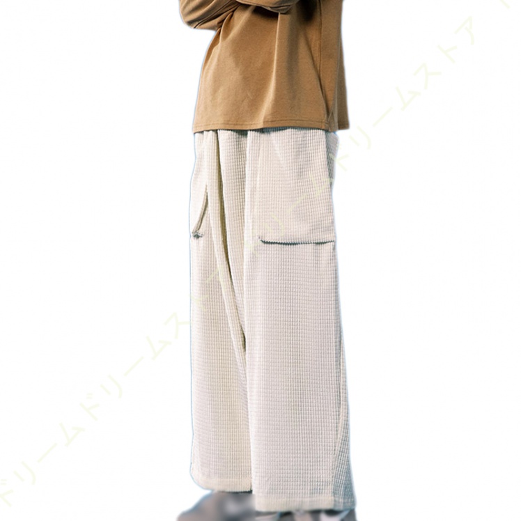 ワイドパンツ メンズ リラックスパンツ 無地 カーゴパンツ 太め モード 大きいサイズ アウトドア カジュアル 春 夏 ゆったり キャンプ ボ個性 秋 