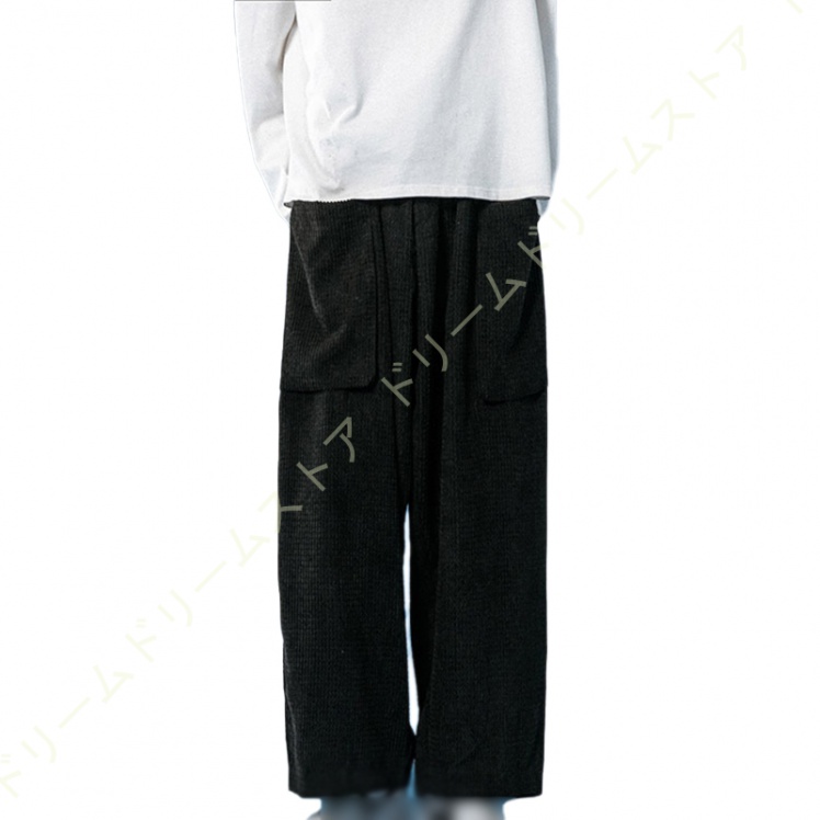 ワイドパンツ メンズ リラックスパンツ 無地 カーゴパンツ 太め モード 大きいサイズ アウトドア カジュアル 春 夏 ゆったり キャンプ ボ個性 秋 