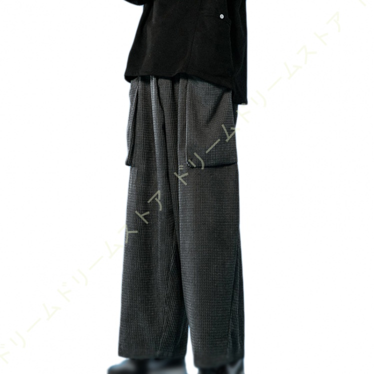 ワイドパンツ メンズ リラックスパンツ 無地 カーゴパンツ 太め モード 大きいサイズ アウトドア カジュアル 春 夏 ゆったり キャンプ ボ個性 秋 