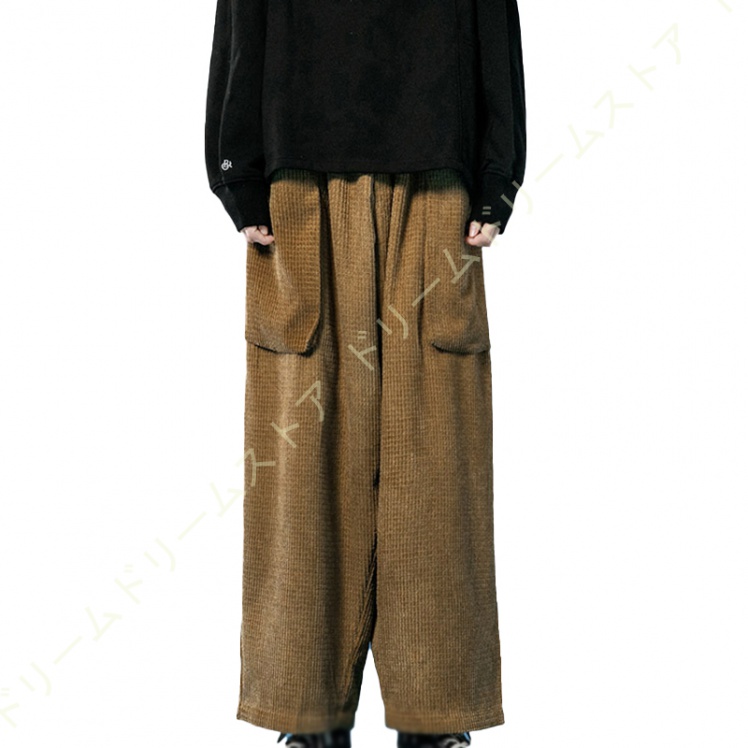 ワイドパンツ メンズ リラックスパンツ 無地 カーゴパンツ 太め モード 大きいサイズ アウトドア カジュアル 春 夏 ゆったり キャンプ ボ個性 秋 