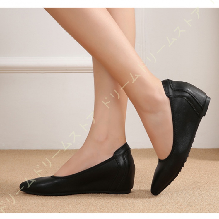 スリッポン ハイヒール 5CM 疲れない クッション 女性 ポインテッドトゥ 脱げない 大きいサイズ ウェッジパンプス 通勤 フォーマル 結婚式 冠婚葬祭 