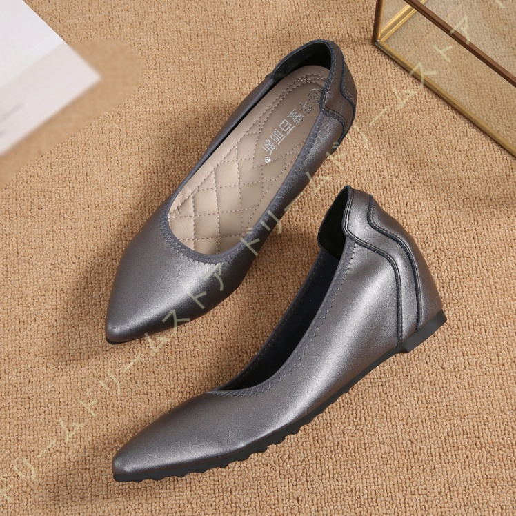 スリッポン ハイヒール 5CM 疲れない クッション 女性 ポインテッドトゥ 脱げない 大きいサイズ ウェッジパンプス 通勤 フォーマル 結婚式 冠婚葬祭 