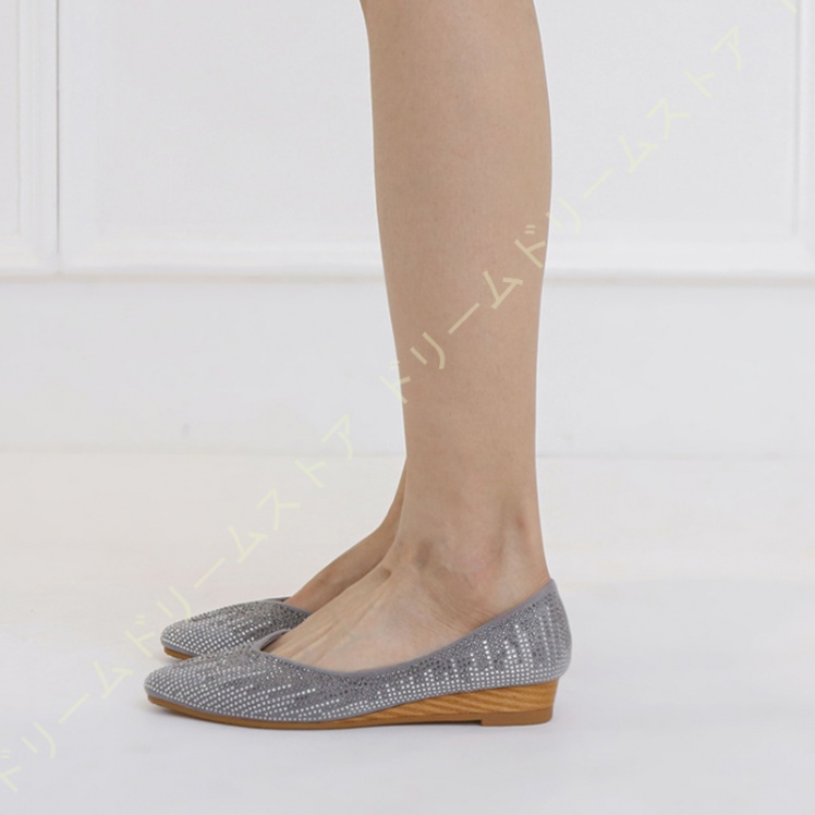 パンプス レディース 脱げない ローヒール 3CM ウェッジソール オフィス ウェッジ 発表会 ポインテッドトゥ カジュアル 歩きやすい フラット 木目 大人 