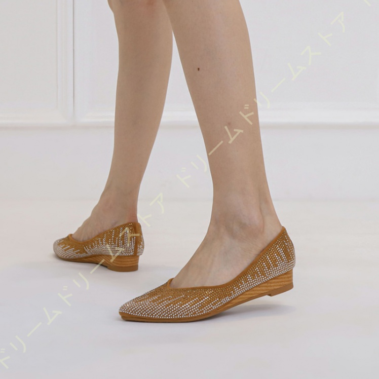 パンプス レディース 脱げない ローヒール 3CM ウェッジソール オフィス ウェッジ 発表会 ポインテッドトゥ カジュアル 歩きやすい フラット 木目 大人 