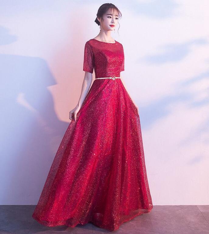 レディース ワンピース パーティードレス 半袖 イブニングドレス エレフフォーマルドレス 二次会 演奏会披露宴 コンサート 忘年会 