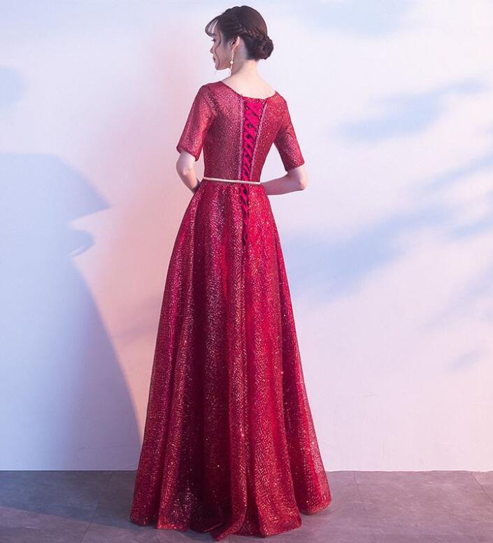 レディース ワンピース パーティードレス 半袖 イブニングドレス エレフフォーマルドレス 二次会 演奏会披露宴 コンサート 忘年会 