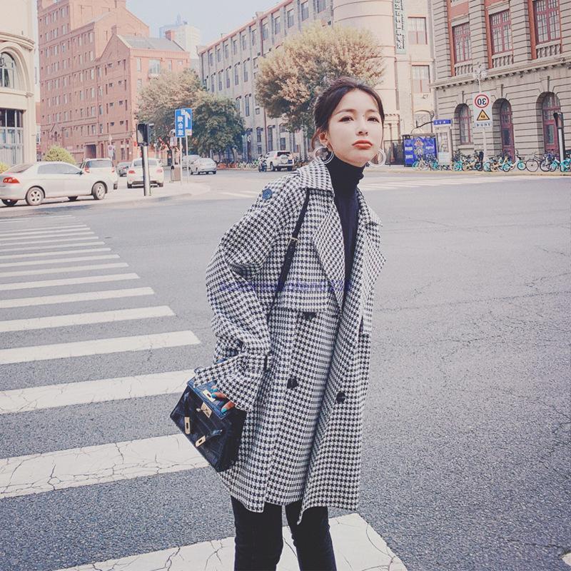 トレンチコート レディース 秋服 ロング 春 ミディアム アウター おしゃれ 千鳥柄 韓国風 チェスターコート 着痩せ 30代40代50代 通勤 