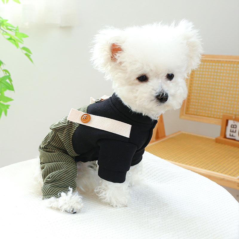 ペットウェア ペット用品 犬 猫 犬の服 洋服 かわいい 春秋 部屋着 小型犬 安い おしゃれ 寝間着 オールインワン コール天 お散歩 パンツ お出かけ 