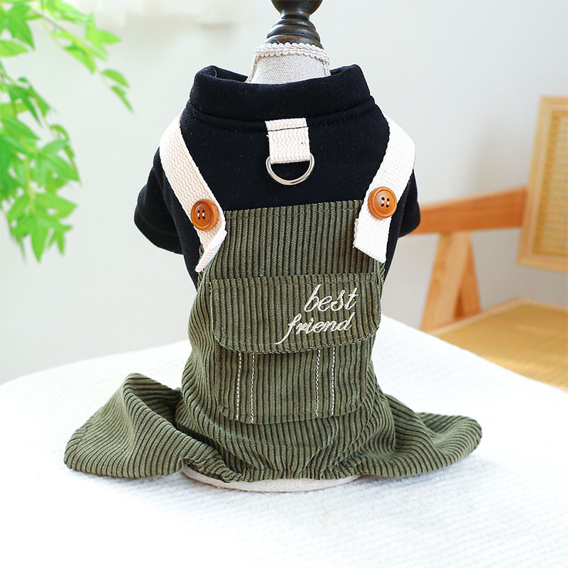 ペットウェア ペット用品 犬 猫 犬の服 洋服 かわいい 春秋 部屋着 小型犬 安い おしゃれ 寝間着 オールインワン コール天 お散歩 パンツ お出かけ 
