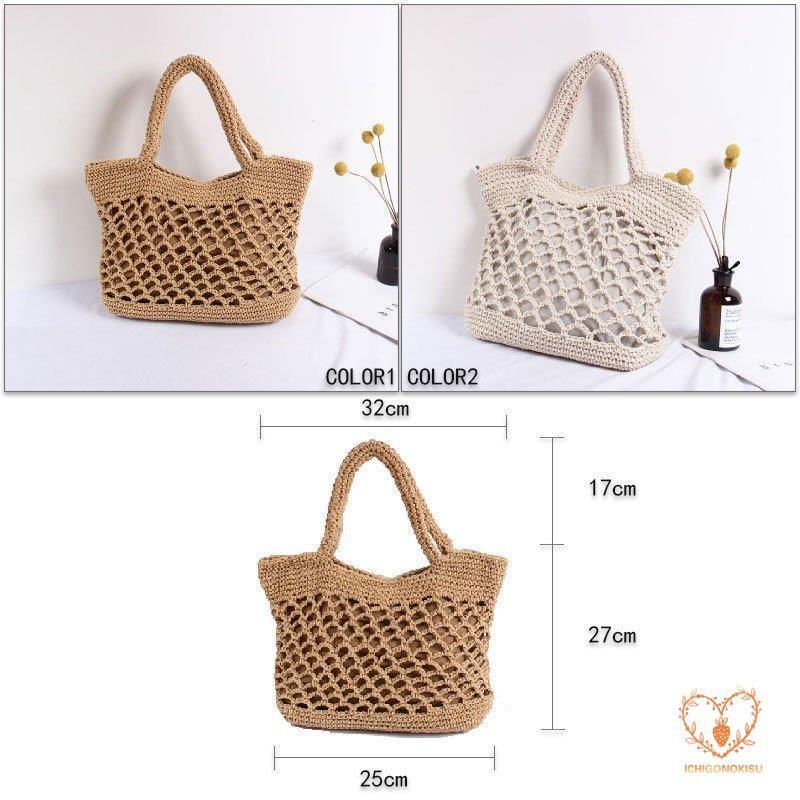 カゴバッグ トートバッグ 鞄 夏 かごバッグ バスケット 海 ピクニック 手提げ 内布付き 透かし彫り 大容量 アウトドア レディース 手持ち 編み 