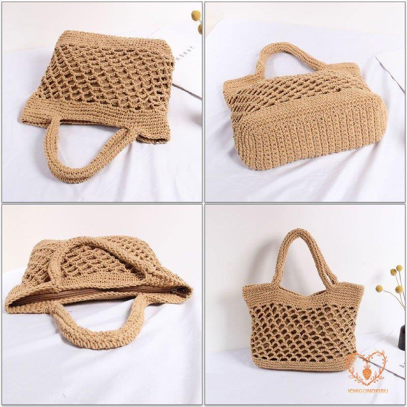 カゴバッグ トートバッグ 鞄 夏 かごバッグ バスケット 海 ピクニック 手提げ 内布付き 透かし彫り 大容量 アウトドア レディース 手持ち 編み 