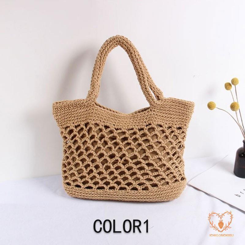 カゴバッグ トートバッグ 鞄 夏 かごバッグ バスケット 海 ピクニック 手提げ 内布付き 透かし彫り 大容量 アウトドア レディース 手持ち 編み 