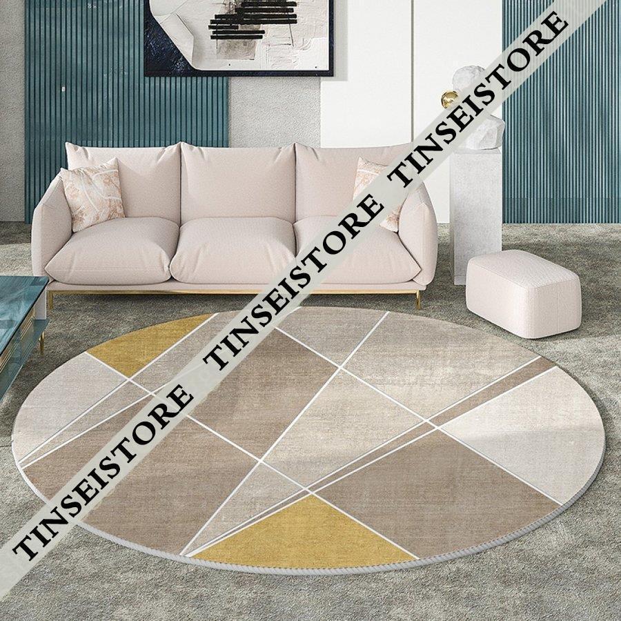 北欧 ラグマット 部屋 丸型カーペット 円形 ラグ モロッコ柄 書斎 床暖房対応 ホール 柄 滑り止め 柔らか 幾何学 防音 洗える おしゃれ マット ラグ 