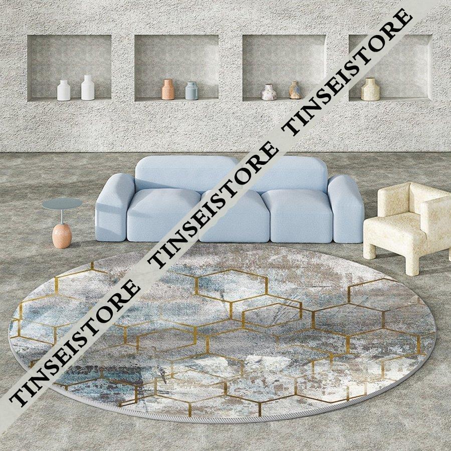 北欧 ラグマット 部屋 丸型カーペット 円形 ラグ モロッコ柄 書斎 床暖房対応 ホール 柄 滑り止め 柔らか 幾何学 防音 洗える おしゃれ マット ラグ 