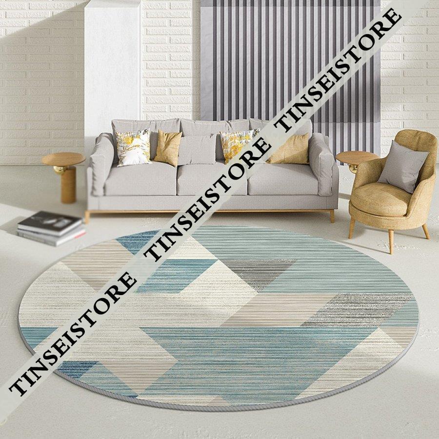 北欧 ラグマット 部屋 丸型カーペット 円形 ラグ モロッコ柄 書斎 床暖房対応 ホール 柄 滑り止め 柔らか 幾何学 防音 洗える おしゃれ マット ラグ 