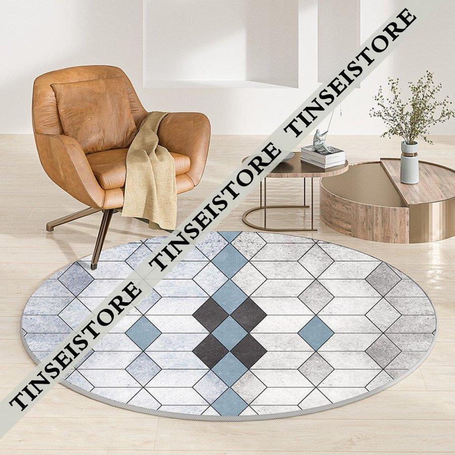 北欧 ラグマット 部屋 丸型カーペット 円形 ラグ モロッコ柄 書斎 床暖房対応 ホール 柄 滑り止め 柔らか 幾何学 防音 洗える おしゃれ マット ラグ 