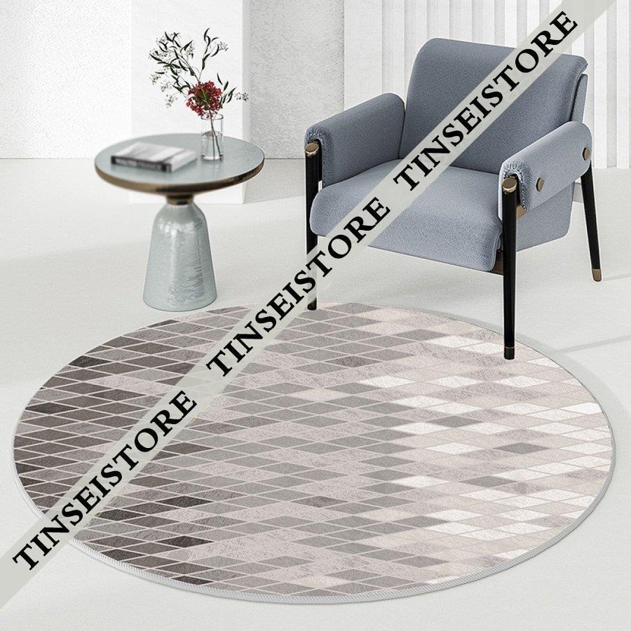 北欧 ラグマット 部屋 丸型カーペット 円形 ラグ モロッコ柄 書斎 床暖房対応 ホール 柄 滑り止め 柔らか 幾何学 防音 洗える おしゃれ マット ラグ 