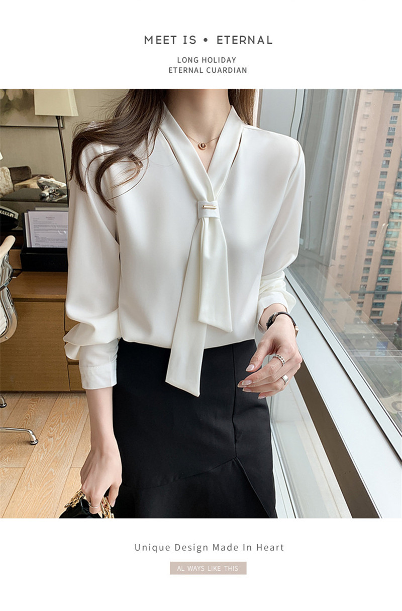 ブラウス レディース シャツ ボウタイブラウス ボウタイ プルオーバー 上品 通勤 きれいめ 無地 シンプル OL フォーマル オフィス 長袖シャツ 