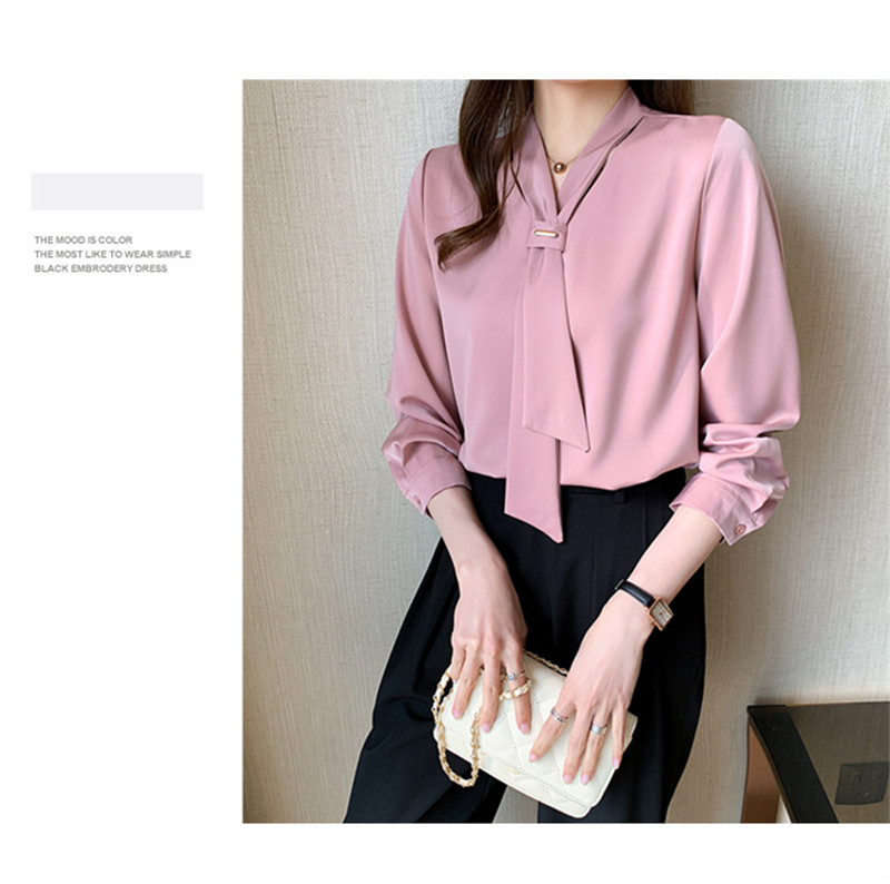 ブラウス レディース シャツ ボウタイブラウス ボウタイ プルオーバー 上品 通勤 きれいめ 無地 シンプル OL フォーマル オフィス 長袖シャツ 