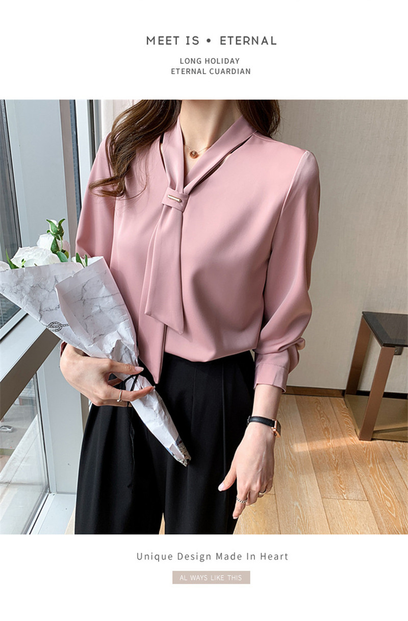 ブラウス レディース シャツ ボウタイブラウス ボウタイ プルオーバー 上品 通勤 きれいめ 無地 シンプル OL フォーマル オフィス 長袖シャツ 