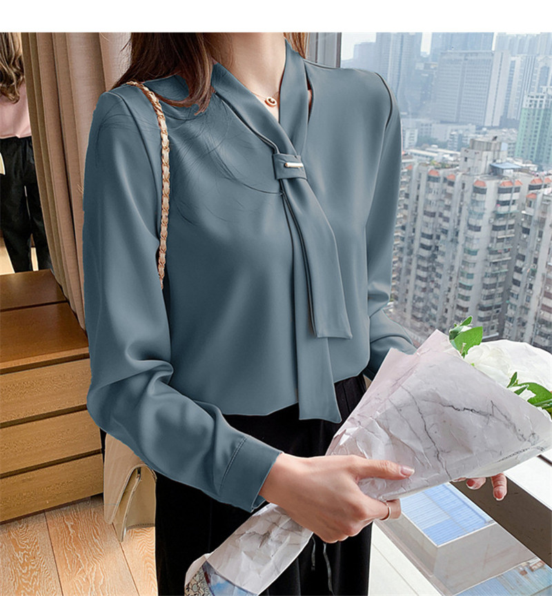 ブラウス レディース シャツ ボウタイブラウス ボウタイ プルオーバー 上品 通勤 きれいめ 無地 シンプル OL フォーマル オフィス 長袖シャツ 