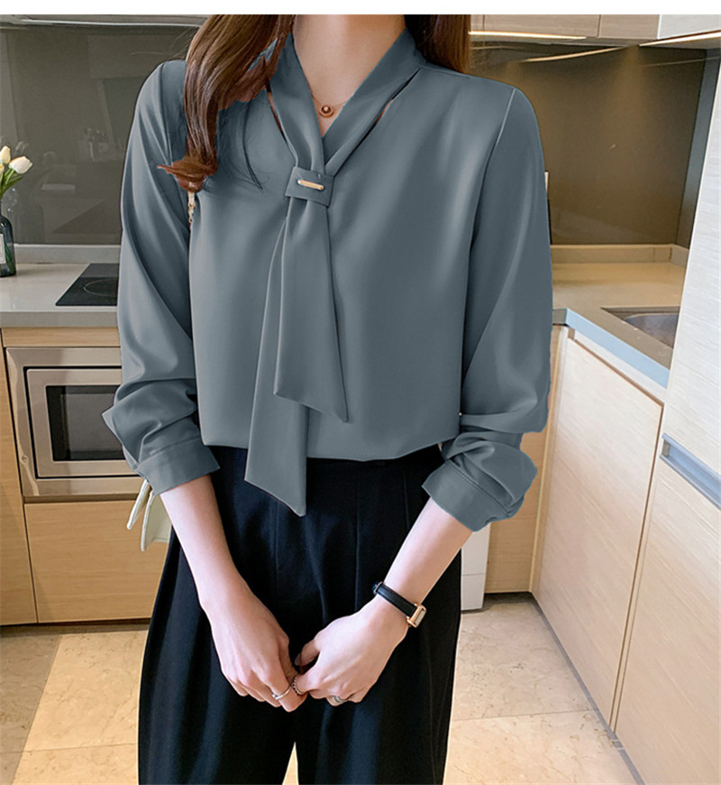 ブラウス レディース シャツ ボウタイブラウス ボウタイ プルオーバー 上品 通勤 きれいめ 無地 シンプル OL フォーマル オフィス 長袖シャツ 