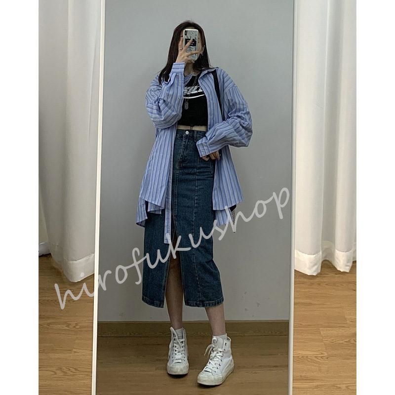 デニムスカート ロング レディース タイトスカート スリット入り ハイウエスト おしゃれ 着痩せお洒落 ボ通勤 マキシ丈スカート 春秋 美脚 