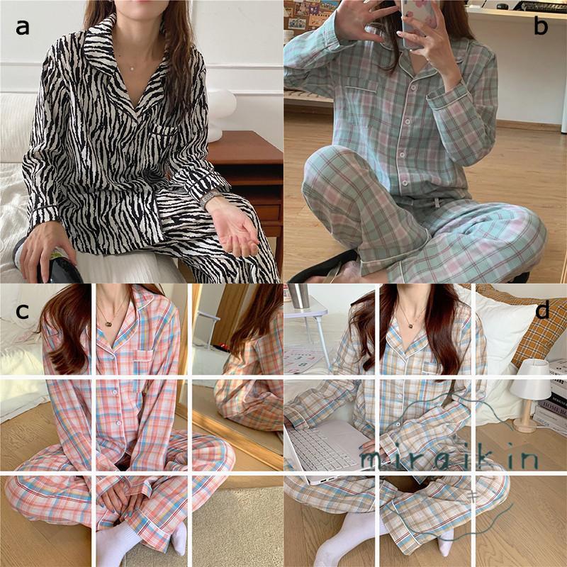 ルームウェア 長袖 レディース チェック柄 パジャマ ギンガムチェック 40代 セットアップ ナイトウェア 30代 リラックス 20代 部屋着 可愛い 50代 2点セット 