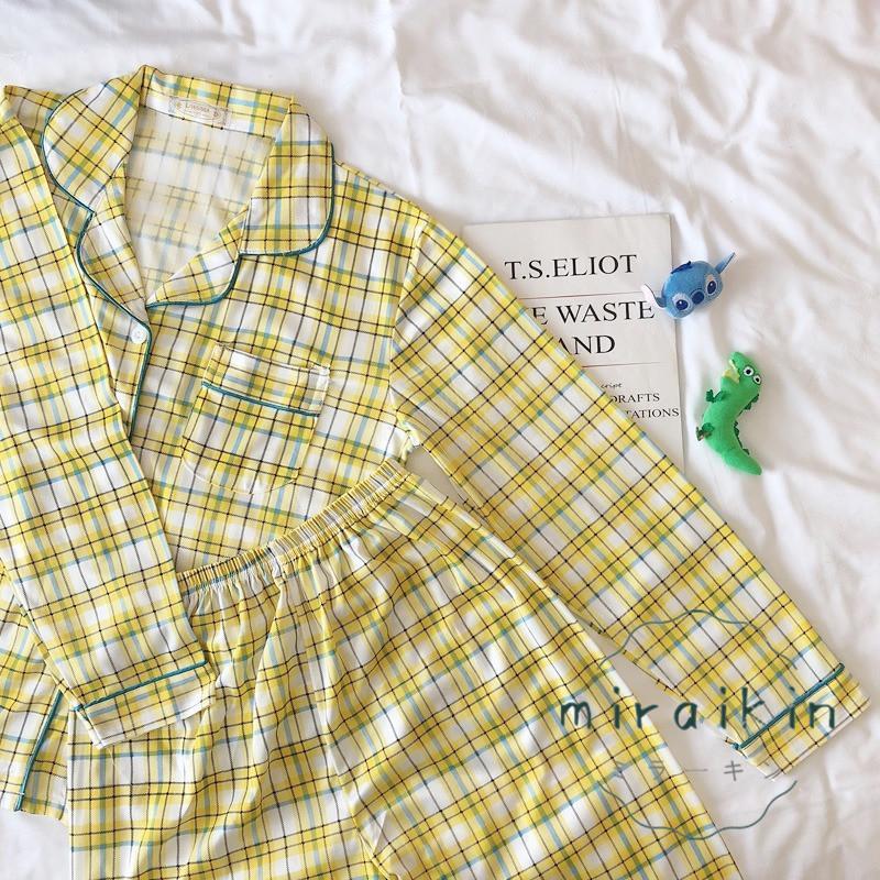 ルームウェア 長袖 レディース チェック柄 パジャマ ギンガムチェック 40代 セットアップ ナイトウェア 30代 リラックス 20代 部屋着 可愛い 50代 2点セット 