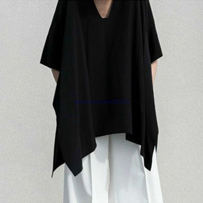 ブラウス Vネック ゆったり ドルマン 半袖 レディース 可愛い Tシャツ カジュアル 体型カバー バットスリーブ おしゃれ 