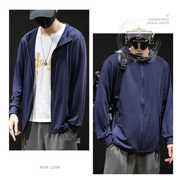 日焼け止め服 メンズ トップス UV対策 オシャレ UV長袖 速乾性 運動服 春 通気性 冷房 紫外線対策 薄手 すずしい 夏 ビーチ 