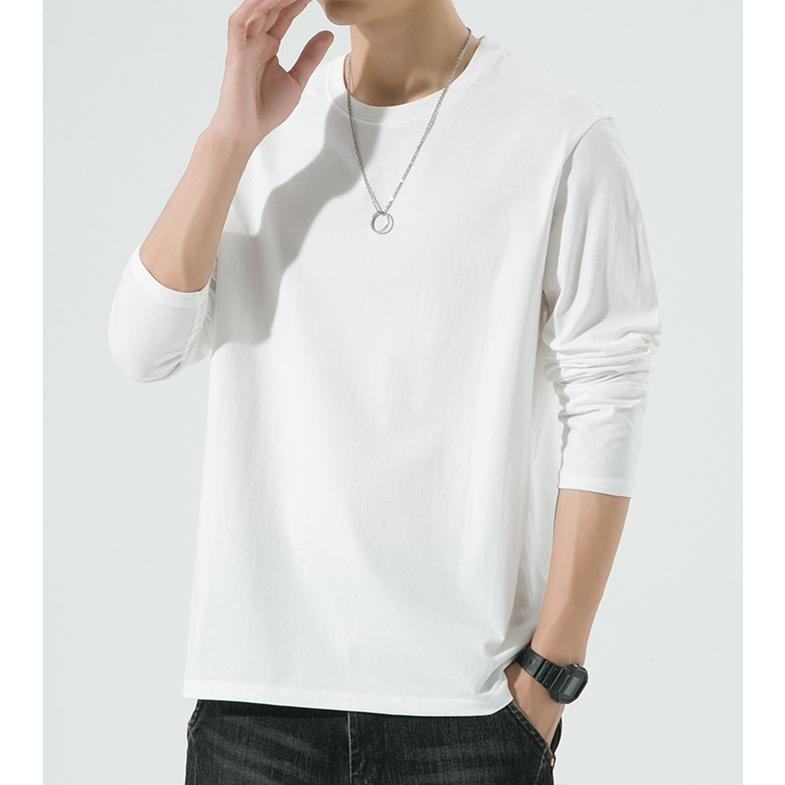長袖Tシャツ メンズ トップス Tシャツ クルーネック シンプル おしゃれ 運動着 お洒落 カジュアル おしゃれ 大人 男性秋服 秋冬 