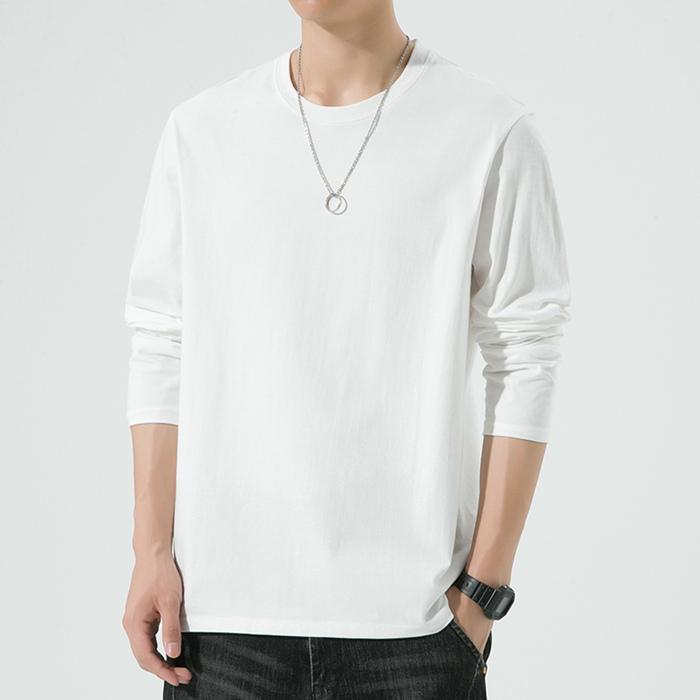 長袖Tシャツ メンズ トップス Tシャツ クルーネック シンプル おしゃれ 運動着 お洒落 カジュアル おしゃれ 大人 男性秋服 秋冬 