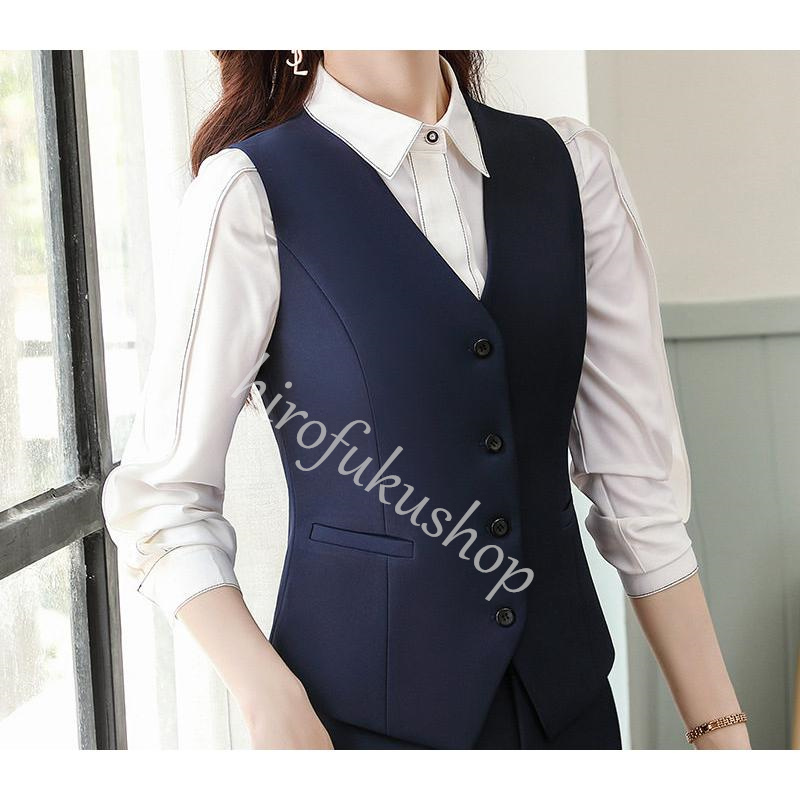 ジレ レディース ベスト 前開き スーツ ビジネス 仕事 フォーマル ノースリーブ 大きいサイズ オフィス ジャケット 制服 コート 就活 通勤 