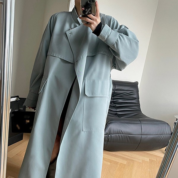 トレンチコート レディース 秋コート 小柄 着やせ 大きいサイズ ベージュ 秋物 アウター 秋服 トレンチ 春 秋 
