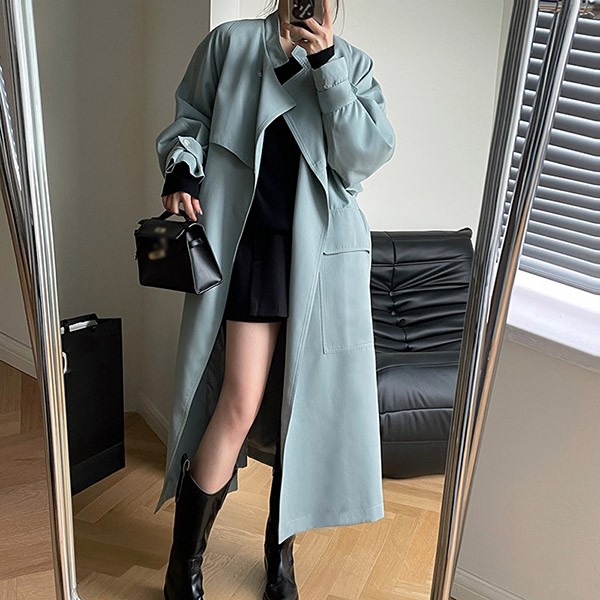 トレンチコート レディース 秋コート 小柄 着やせ 大きいサイズ ベージュ 秋物 アウター 秋服 トレンチ 春 秋 