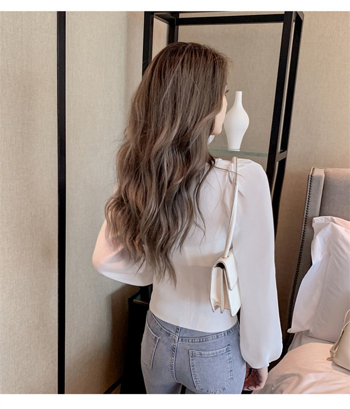 ブラウス シフォン 長袖シャツ ブラウス シフォンシャツ 春秋 インナー レディース Vネック 上品 シャツブラウス トップス 