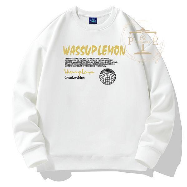 トレーナー メンズ フリース裏起毛 トレーナー もこもこ トレーナー 防寒 暖かい ルームウェア 裏起毛 フプリント 部屋着 部屋着 暖かい 